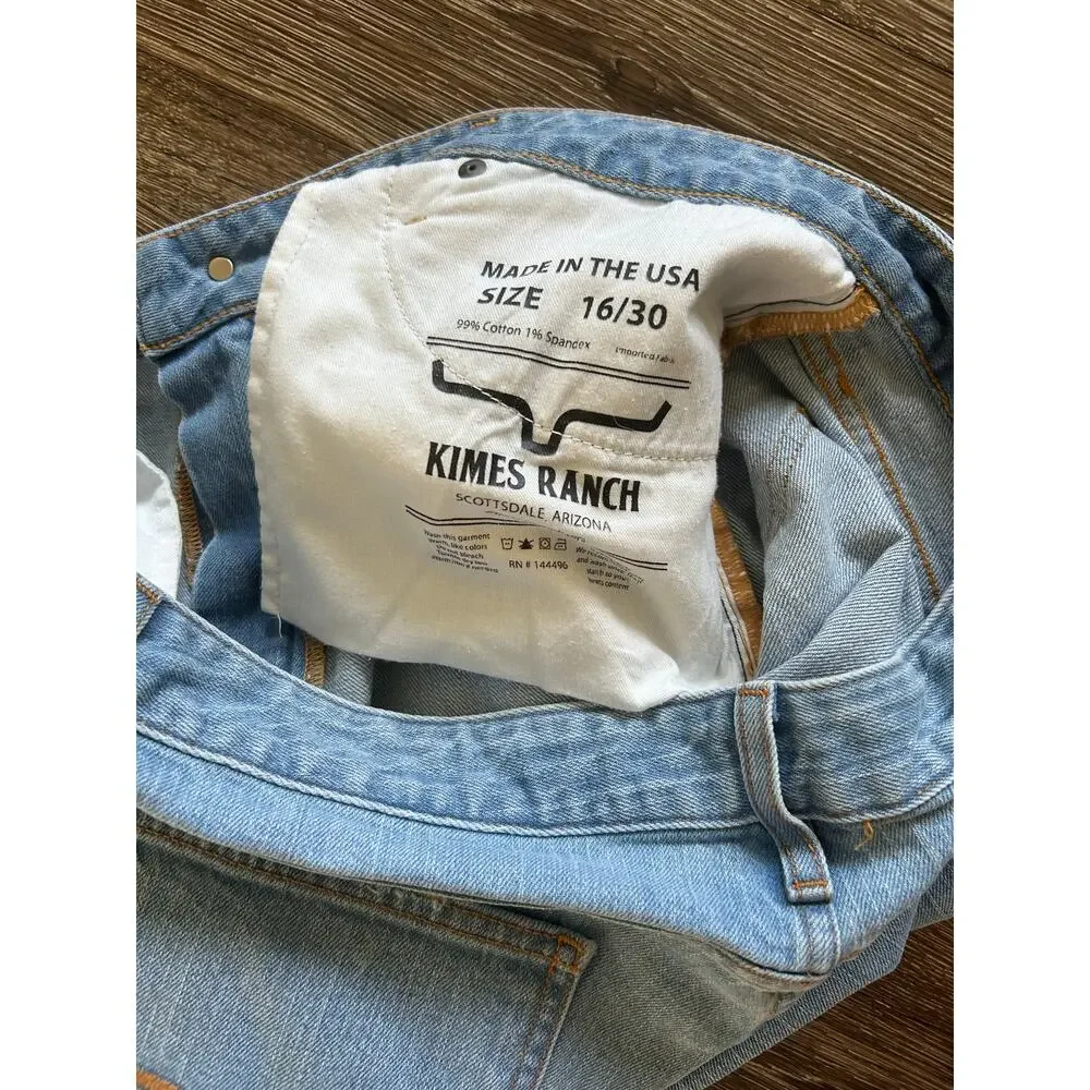 Kimes Ranch distressed boho western  women's flare Jennifer Jeans size 16/30 - Picture 6 of 7